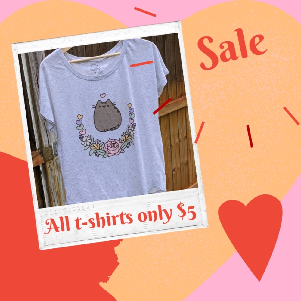 SALE All t-shirts $5.00